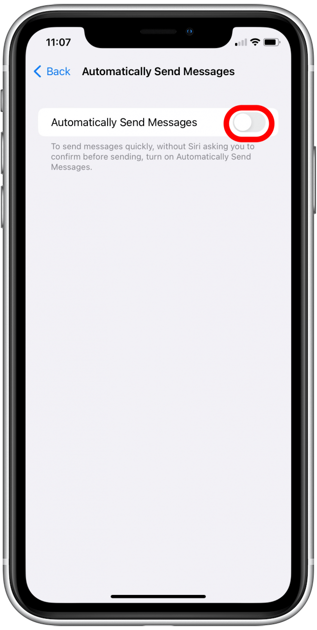 Appuyez pour activer l'envoi automatique de messages.