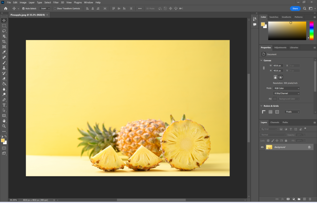 Interface Photoshop