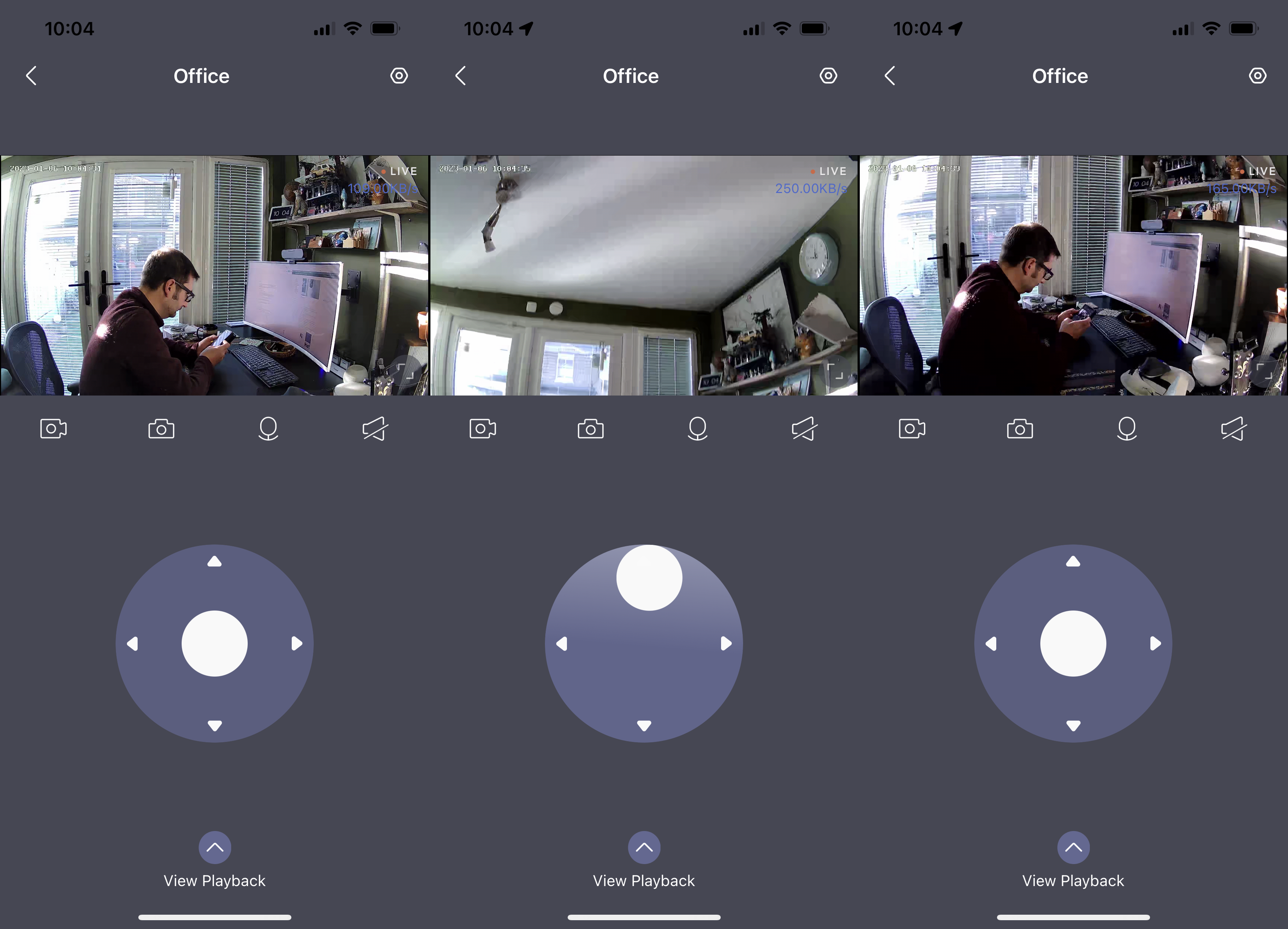 Nooie 360 ​​Cam 2 vue en direct