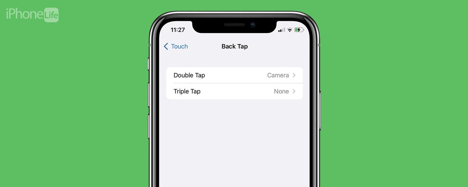 Utilisez Back Tap pour ouvrir rapidement lappareil photo de votre