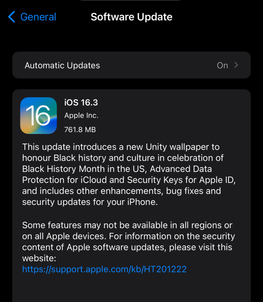 iOS 163 arrive avec iCloud Advanced Data Protection et corrige