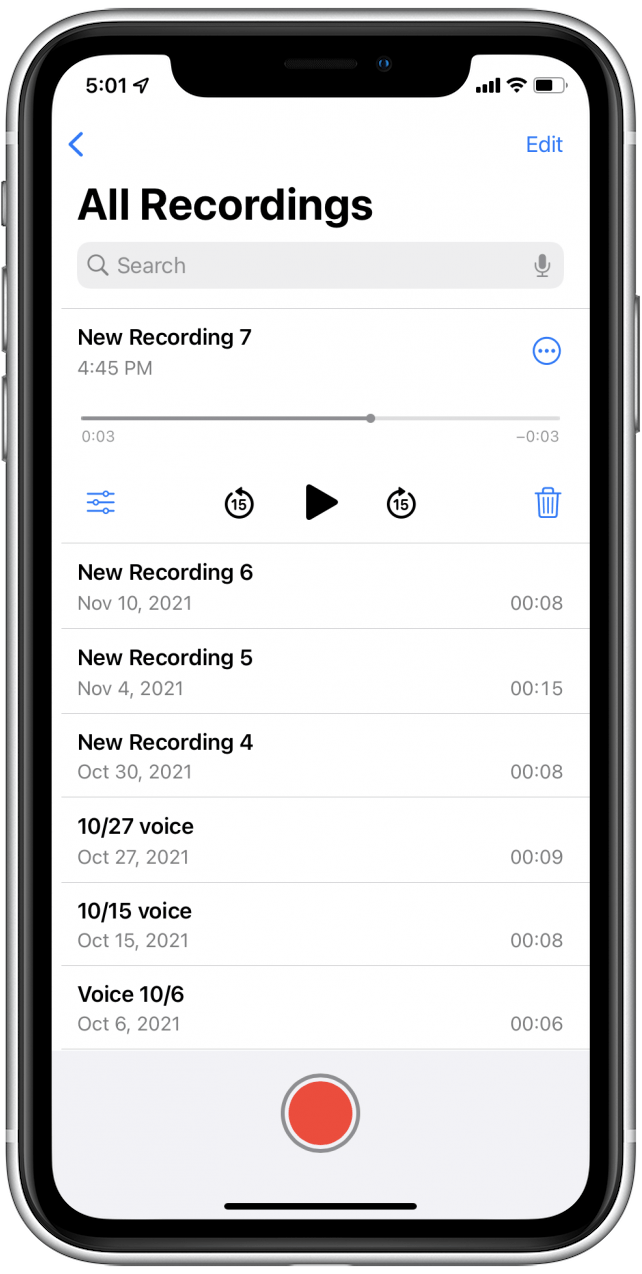 Ouvrir l'application précédente