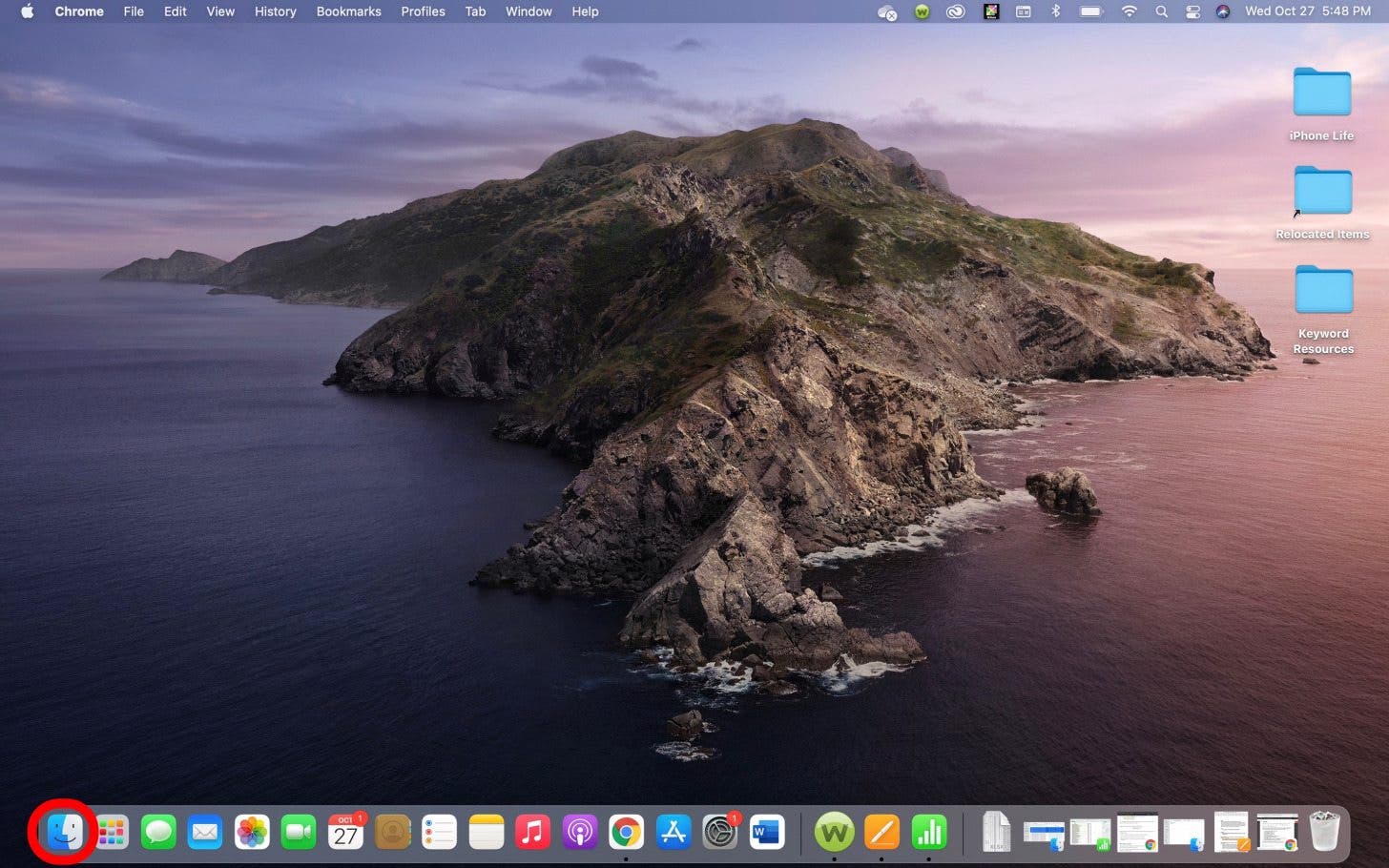 ouvrir le finder pour synchroniser l'iphone avec le mac