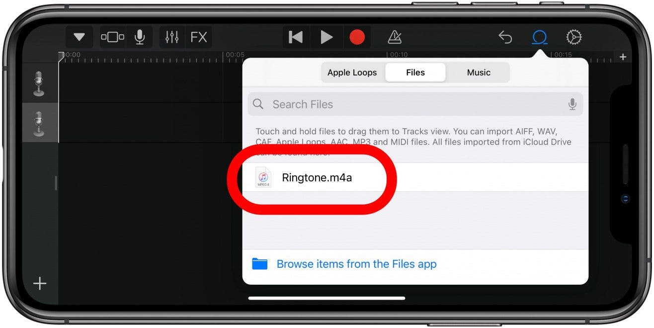 Attendez qu'il affiche le téléchargement vers GarageBand dans le menu contextuel de la boucle.