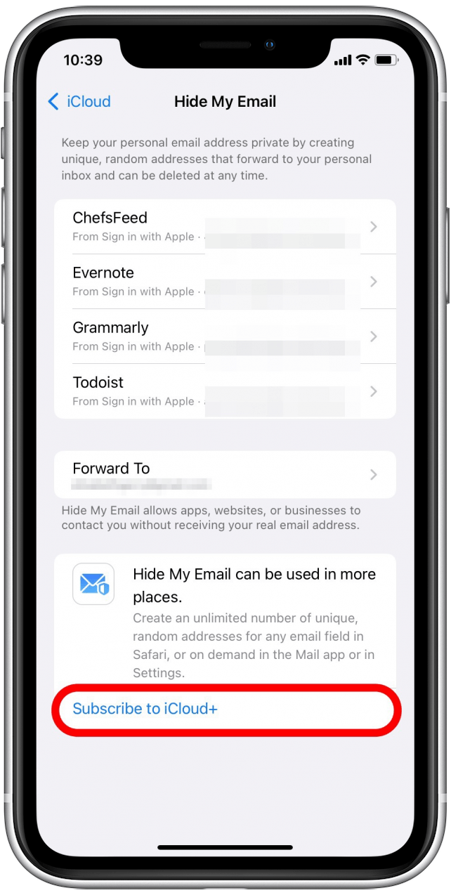 Abonnez-vous à iCloud+