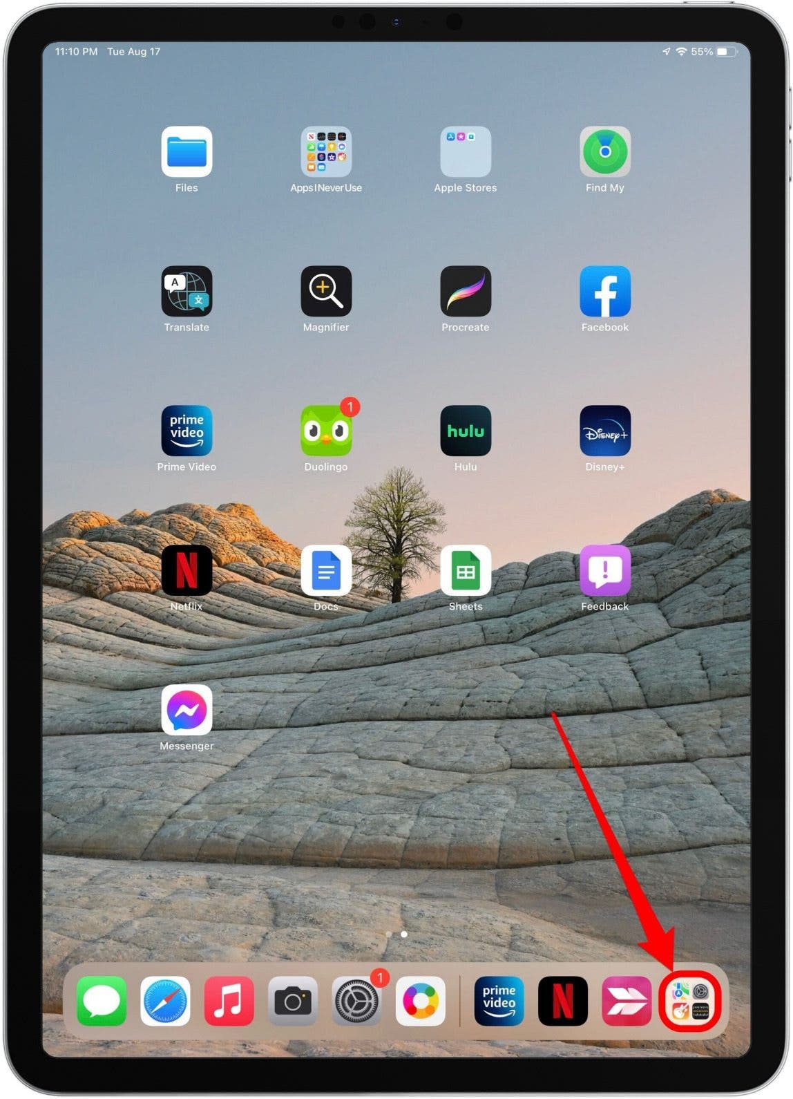 Bibliothèque d'applications iPadOS15