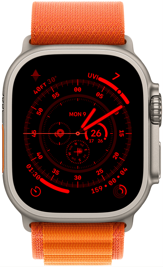 Personnalisez le cadran de votre montre ou enregistrez cette partie pour plus tard. Appuyez sur le bouton Accueil une fois que vous avez terminé.