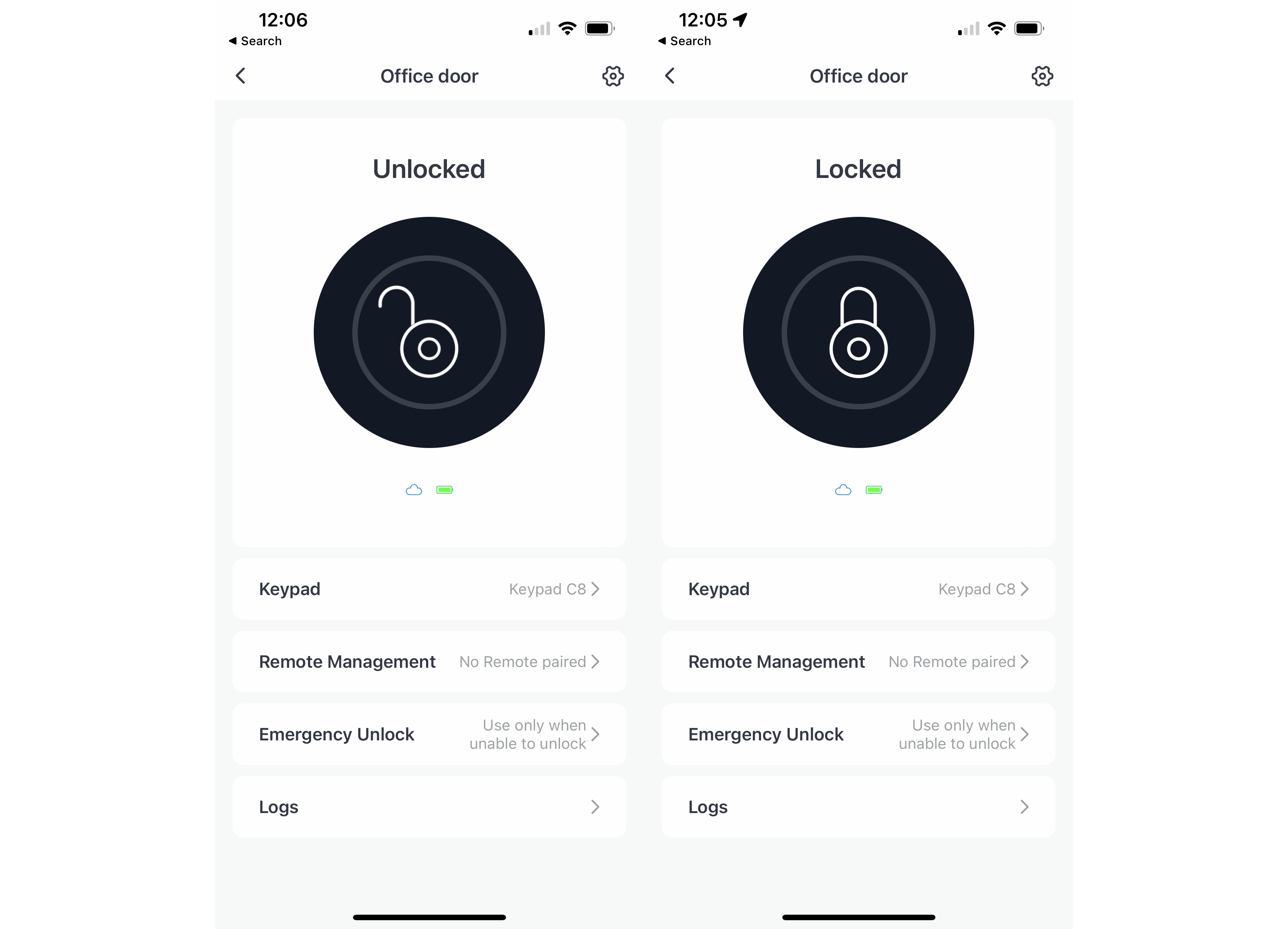Application SwitchBot Lock