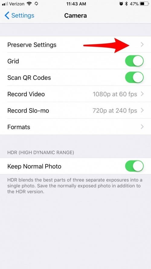 1677105141 144 Comment conserver les parametres de lappareil photo avec iOS 11