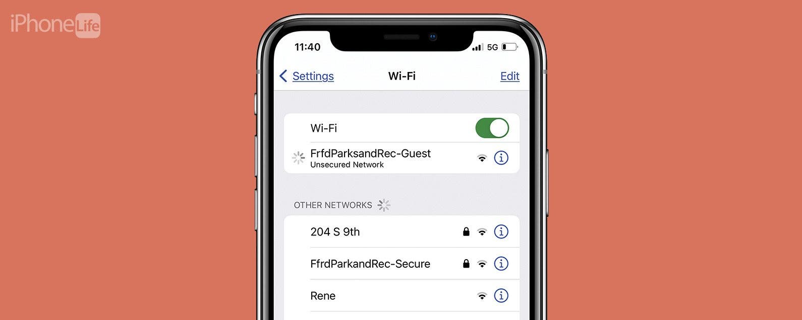 Avertissement de confidentialite Wi Fi sur un iPhone ce que cela