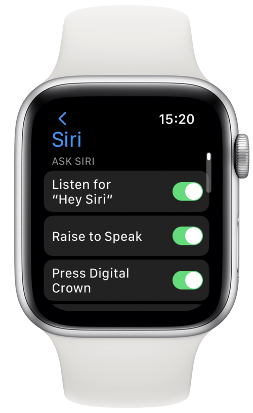 Vérifiez les paramètres de votre Apple Watch