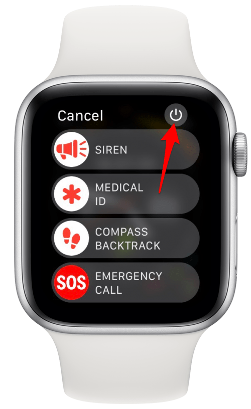 Redémarrez votre Apple Watch en l'éteignant et en la rallumant