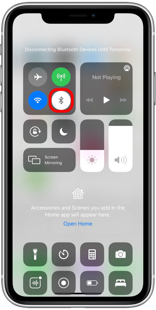 Le Bluetooth est désactivé lorsque l'icône est blanche