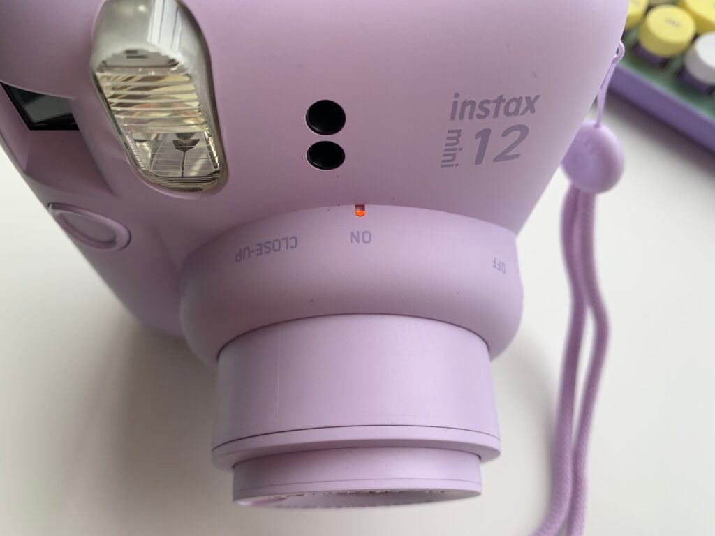 Mise sous tension de l'Instax Mini 12