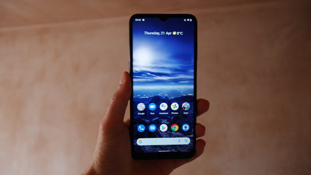 L'écran d'accueil par défaut du Nokia G21