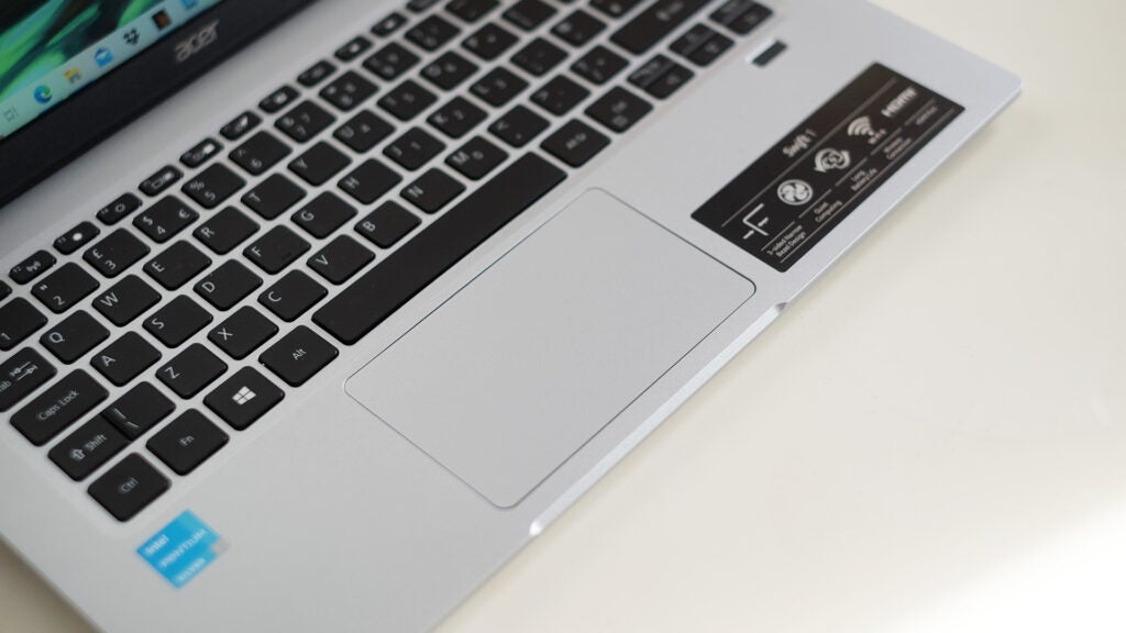 Le trackpad de l'Acer Swift 1