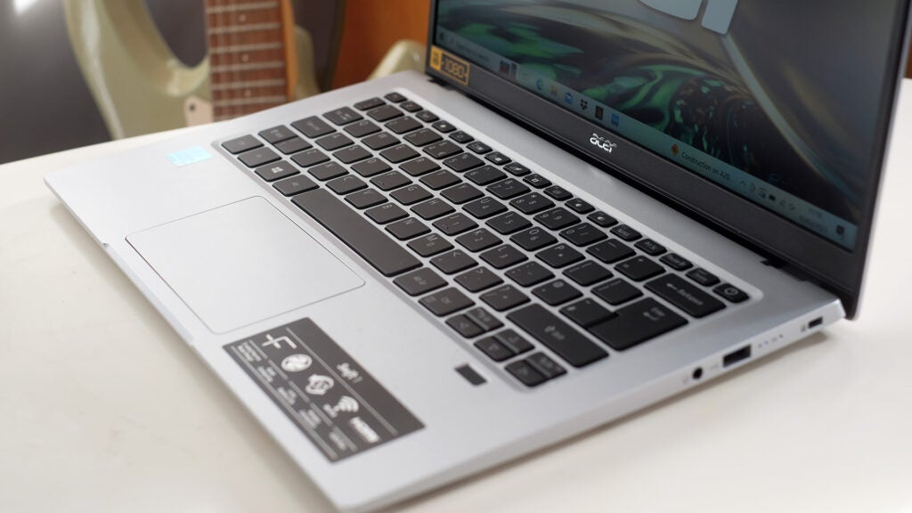 Le clavier de l'Acer Swift 1