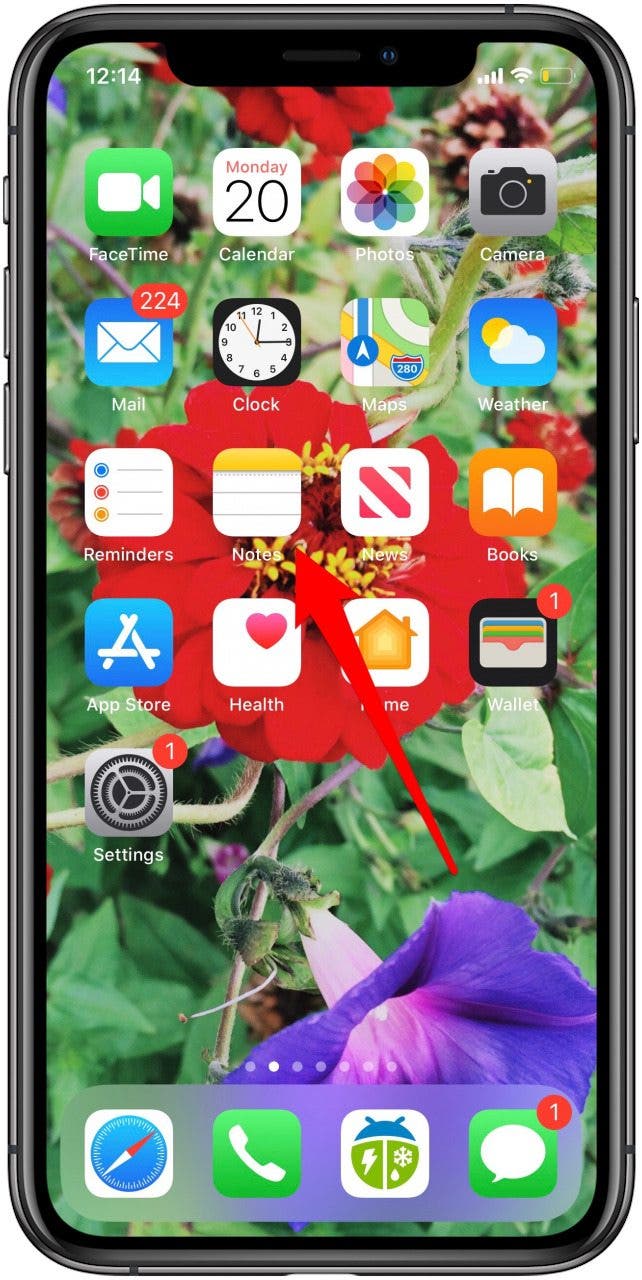 application de notes de pomme