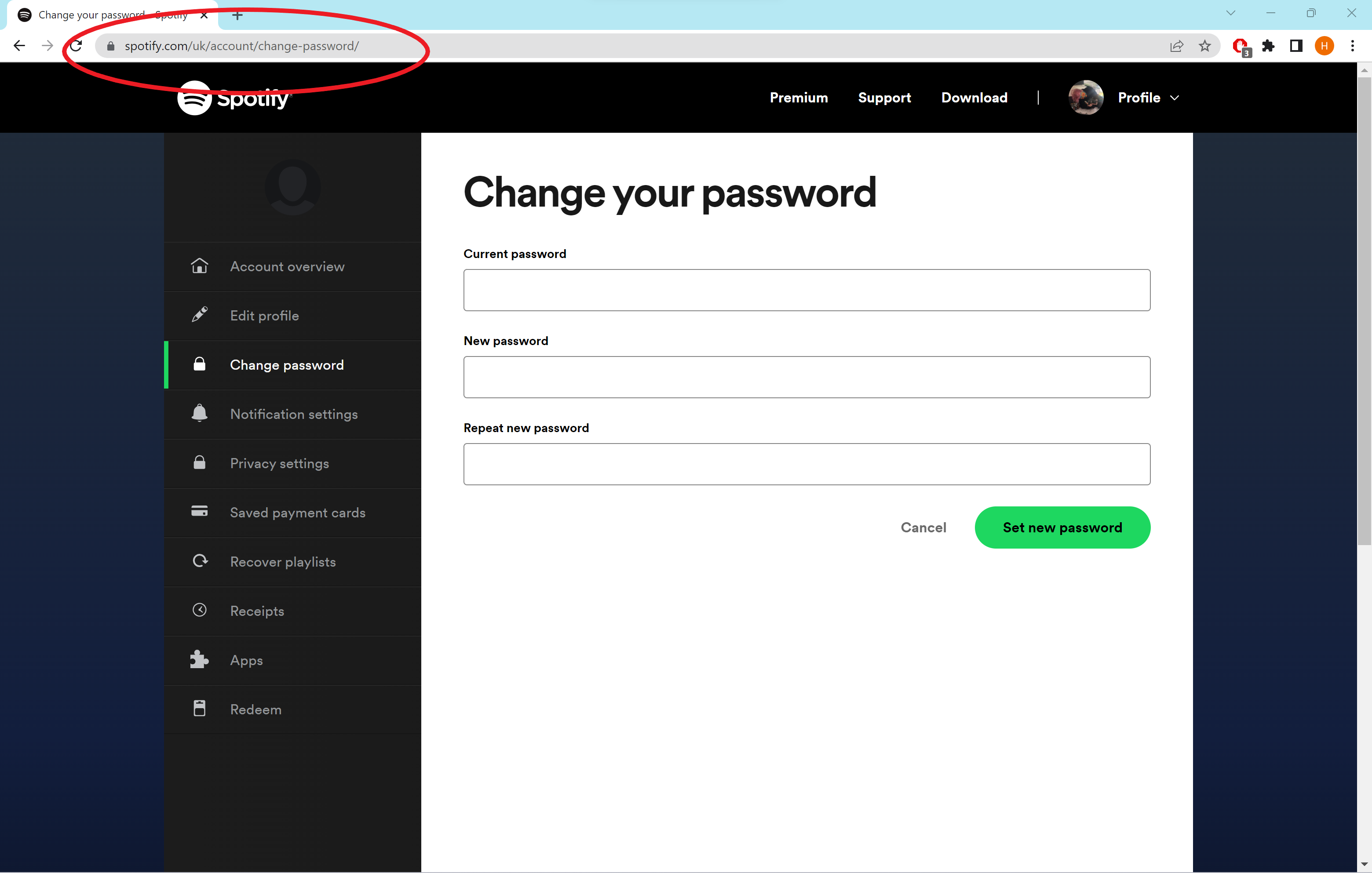 Comment changer votre mot de passe Spotify