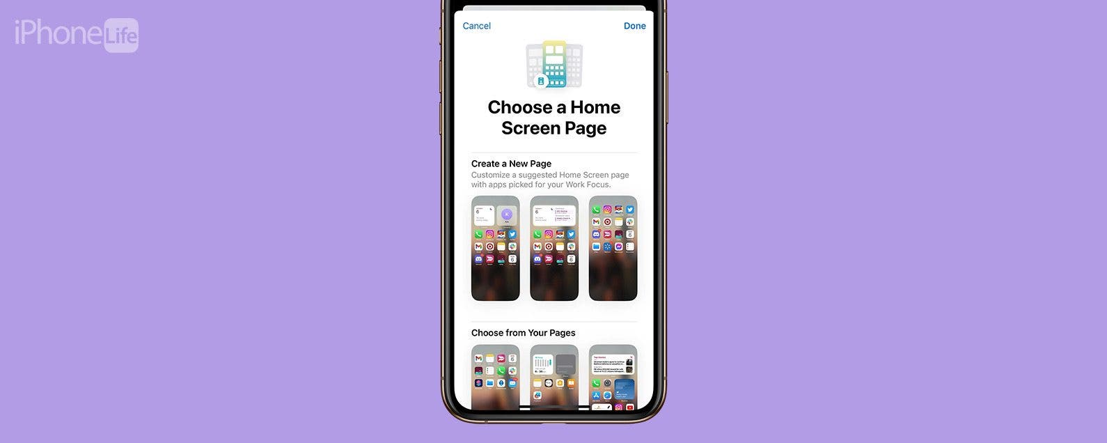 Comment definir une disposition differente de lecran daccueil de liPhone