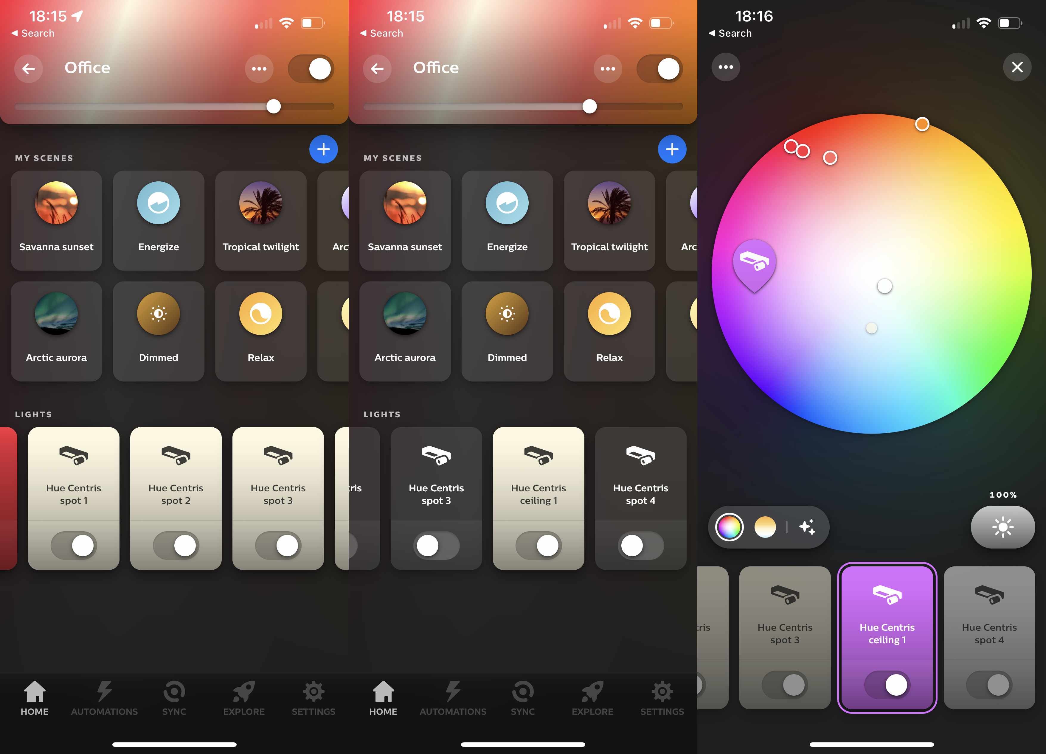 Examen Philips Hue Centris