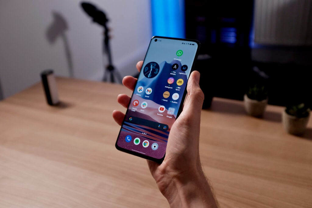 Écran d'accueil et applications sur l'Oppo Find X5 Pro