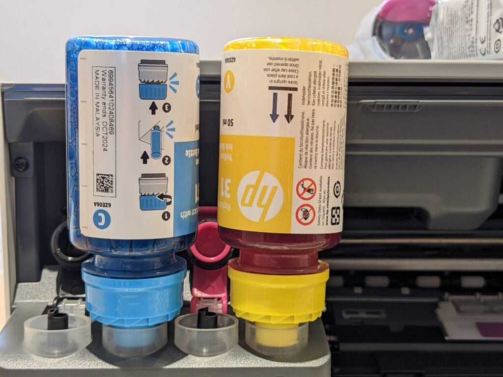 Les bouteilles d'encre du HP Smart Tank 5105