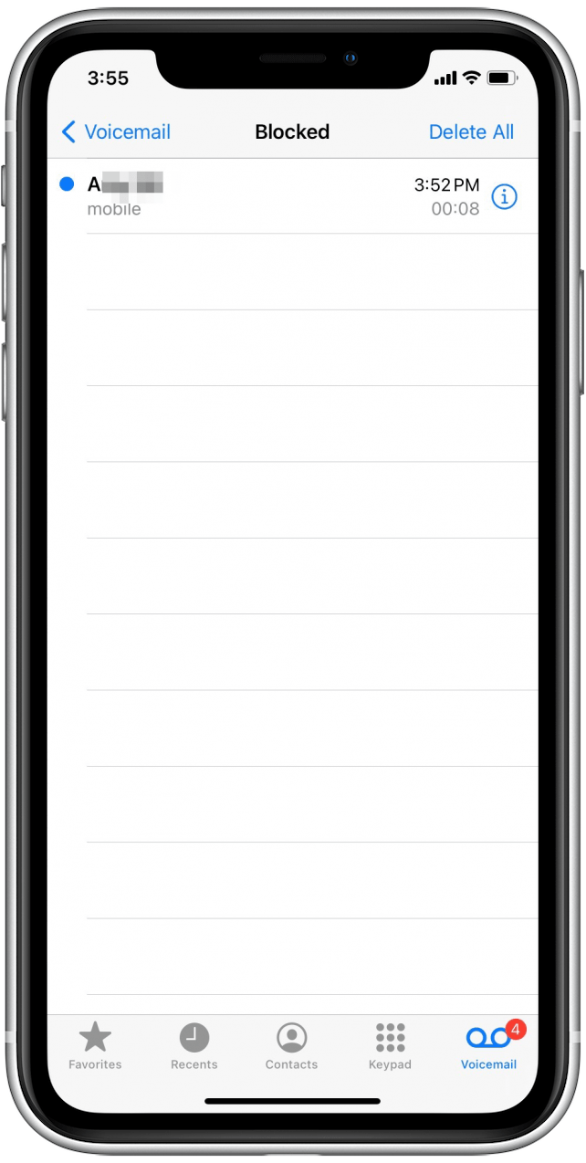 Messagerie vocale bloquée