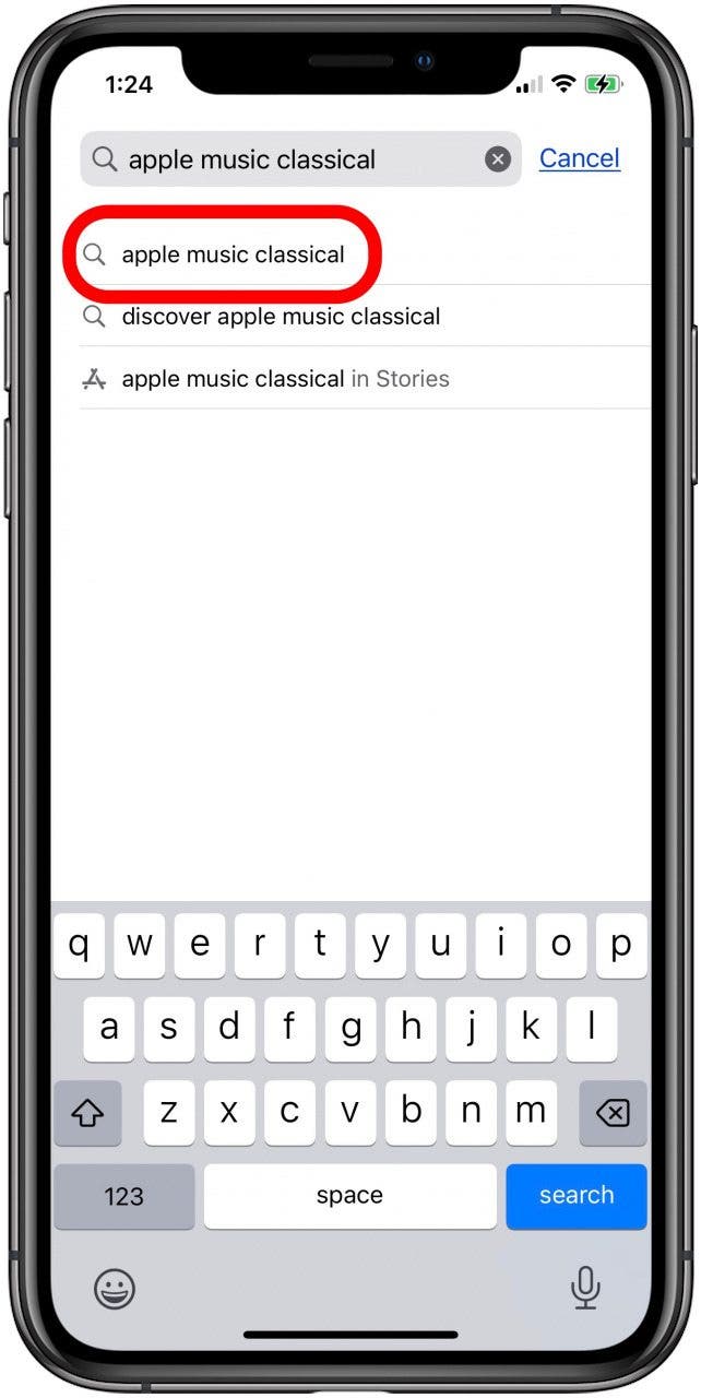entrez apple music classique dans le champ de recherche entrez apple music classique dans le champ de recherche