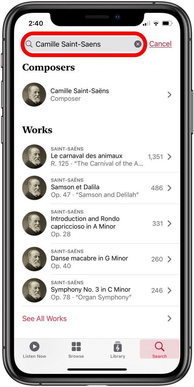 onglet de recherche d'application classique de musique apple onglet de recherche d'application classique de musique apple