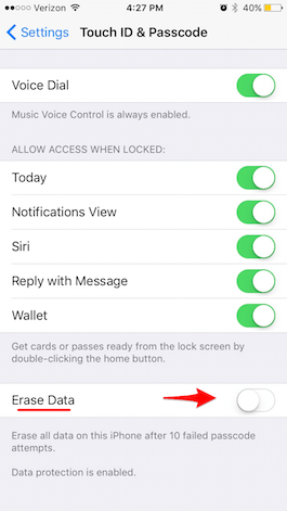 Comment configurer votre iPhone pour effacer toutes les données après 10 tentatives de code infructueuses