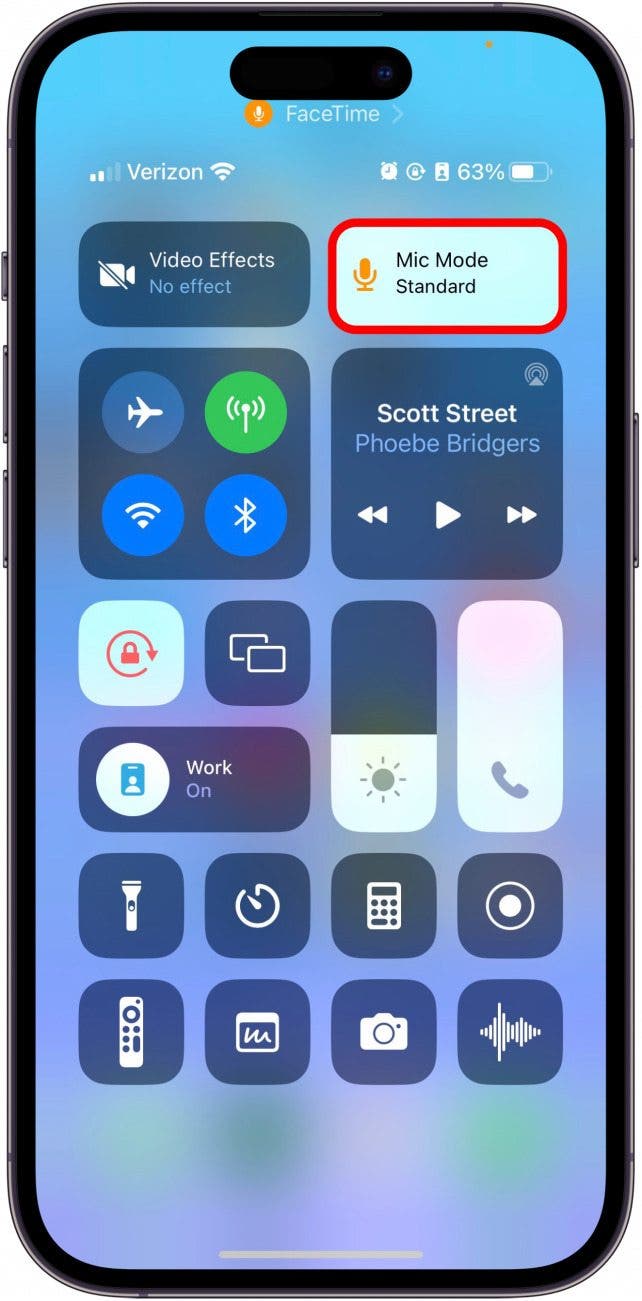 En haut à droite, appuyez sur le bouton Mode micro.