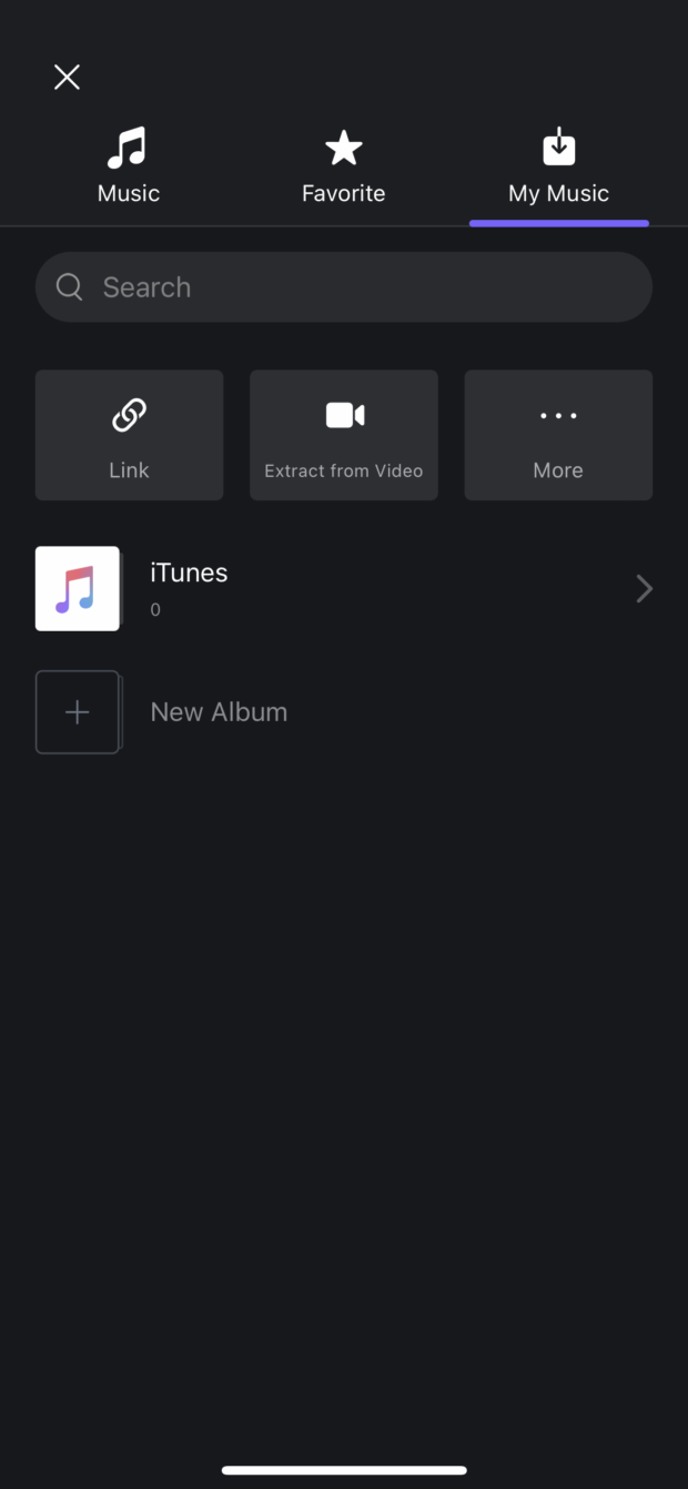 mon onglet musique