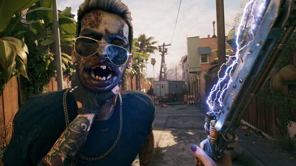 Gros plan sur un zombie dans Dead Island 2
