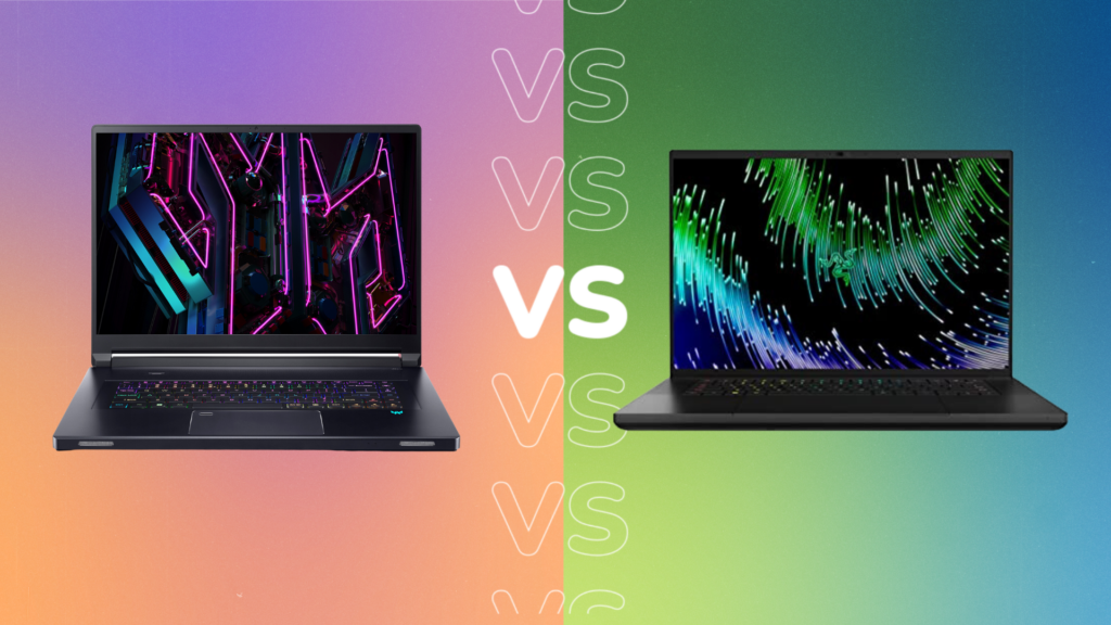 Acer Predator Triton 17 X 2023 contre Razer Blade 16