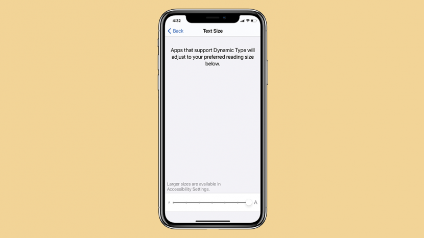 Comment rendre la taille du texte de liPhone plus grande