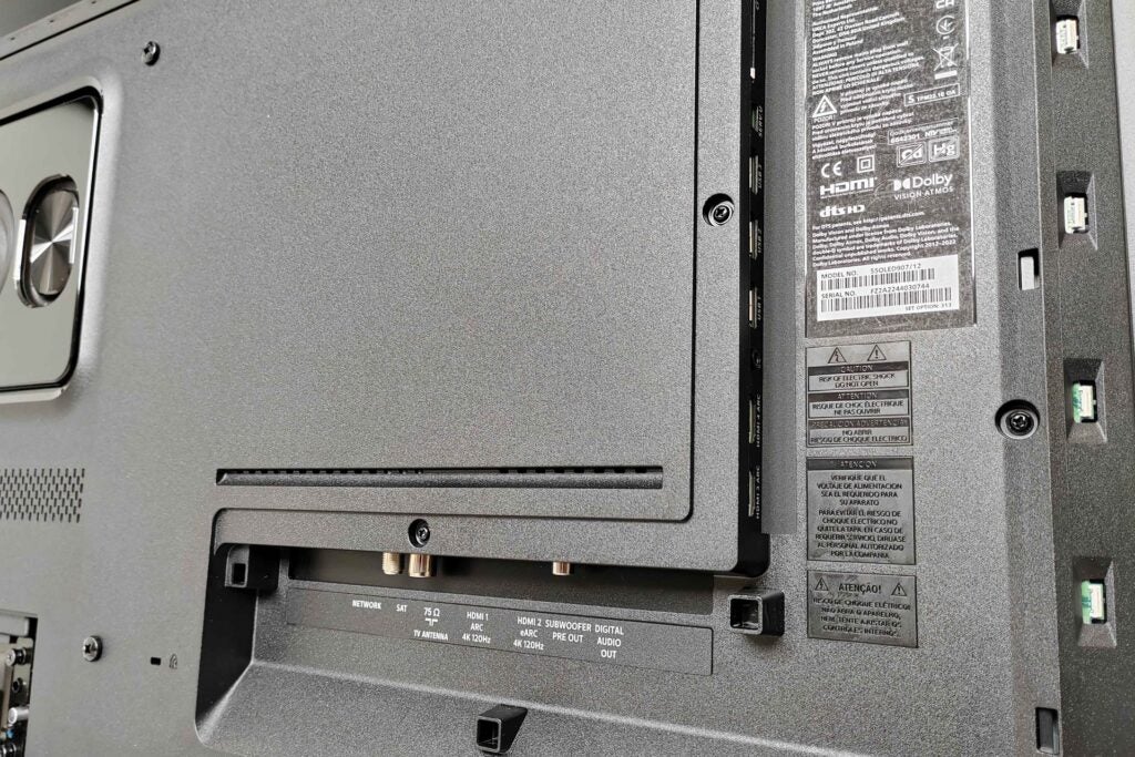 Connexions arrière Philips 55OLED907