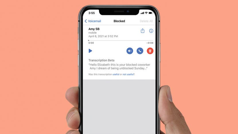 Verifier les messages vocaux des numeros bloques sur un iPhone