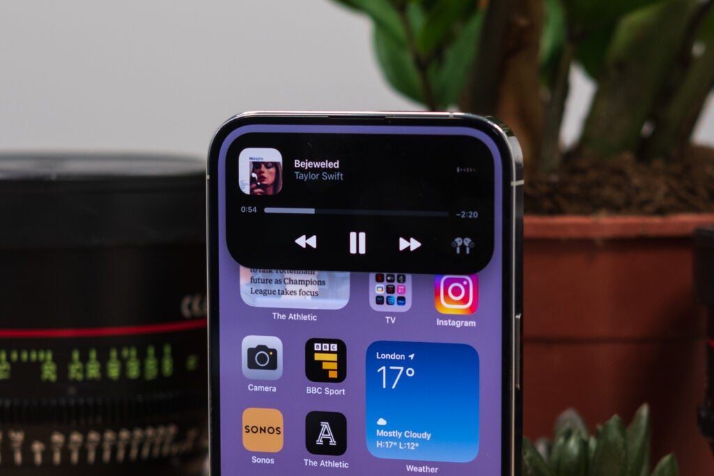 L'île dynamique de l'iPhone 14 Pro Max