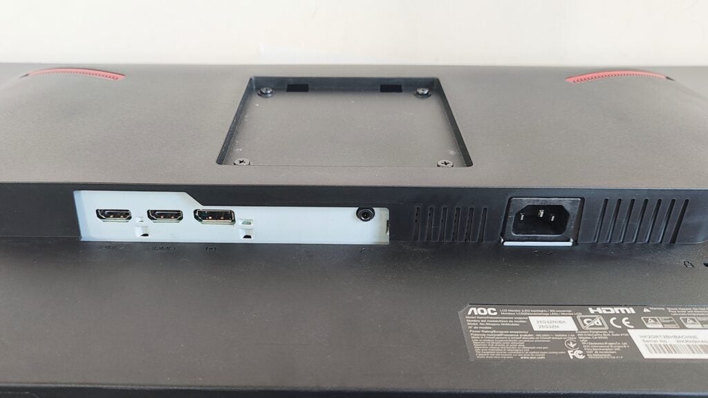Ports vidéo AOC 25G3ZM/BK