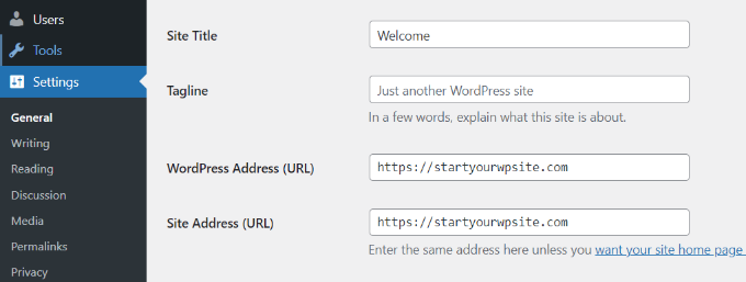 URL de l'adresse du site URL de l'adresse du site