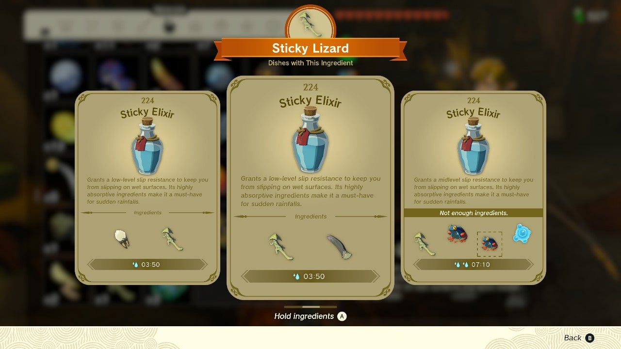 1683990746 199 Comment cuisiner des aliments et des elixirs dans Zelda Tears