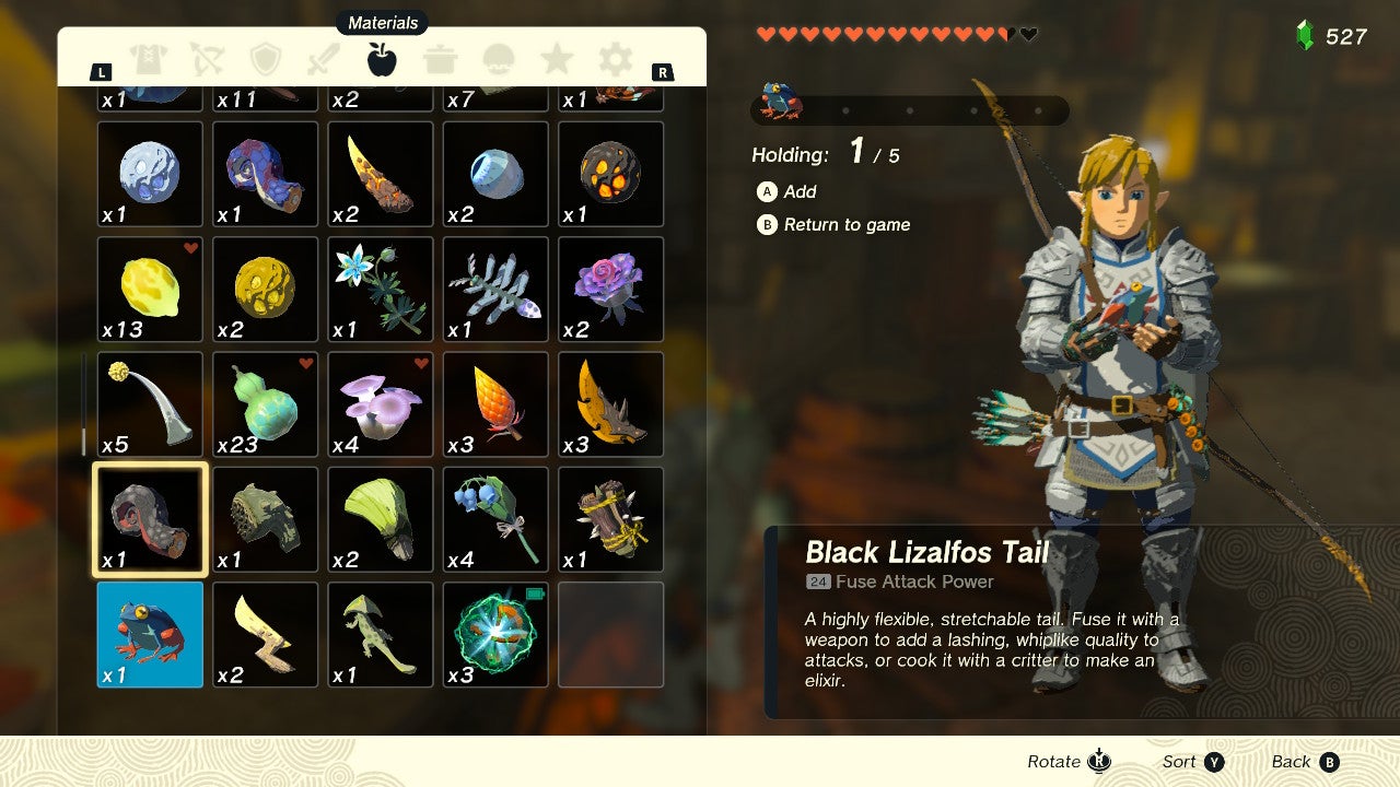 1683990746 262 Comment cuisiner des aliments et des elixirs dans Zelda Tears