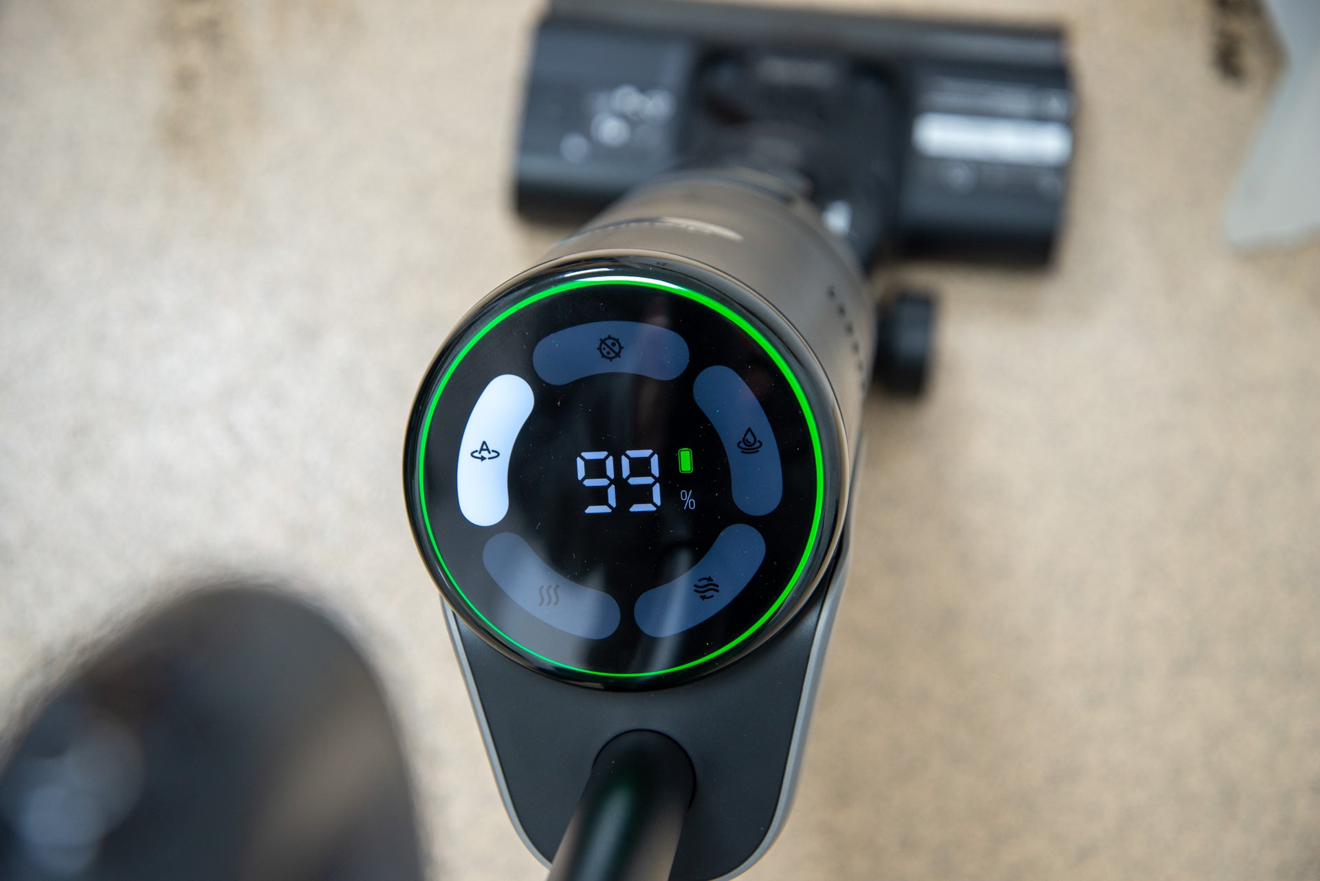 Écran Dreame H12 Pro en cours d'utilisation