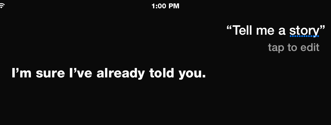 Astuce du jour demandez a Siri de vous raconter une
