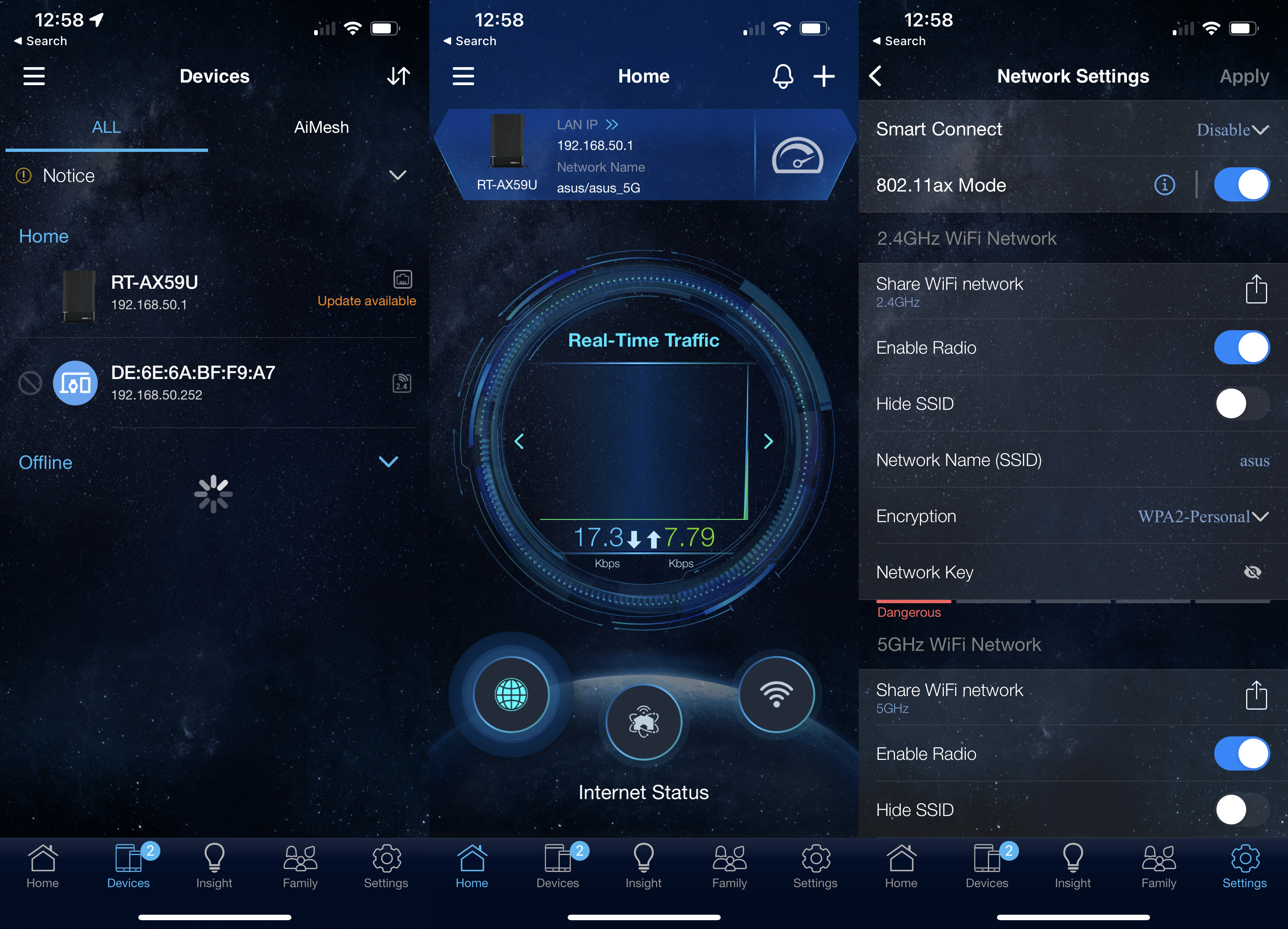 Application Routeur extensible Asus RT-AX59U