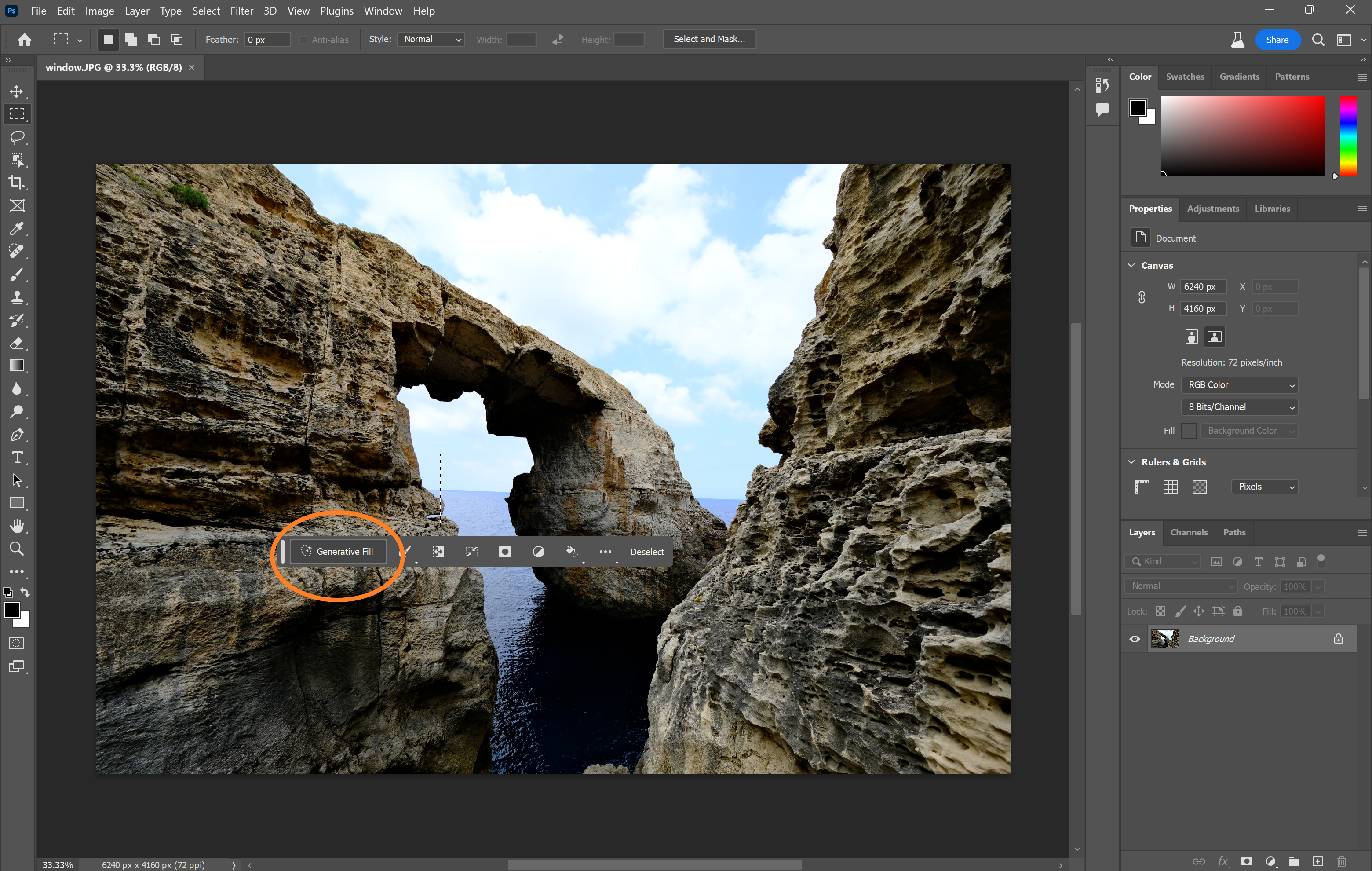 1686200410 997 Comment utiliser le remplissage generatif dans Photoshop