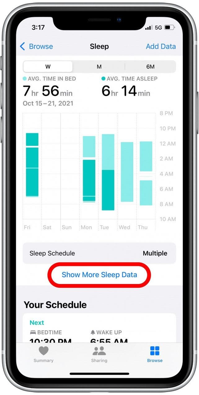 Sommeil de la fréquence respiratoire Apple Watch