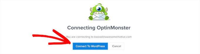 Connectez OptinMonster à WordPress Connectez OptinMonster à WordPress