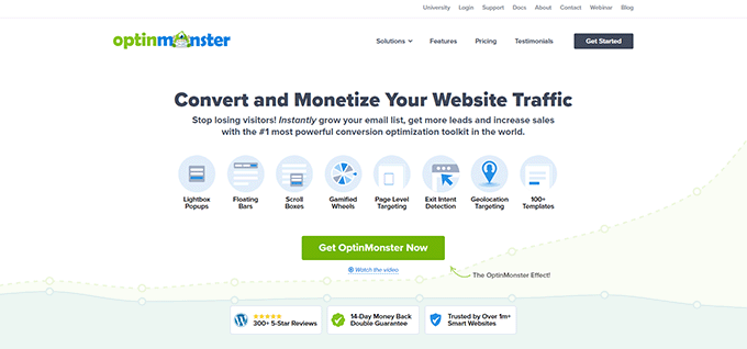 L'outil de génération de leads OptinMonster L'outil de génération de leads OptinMonster